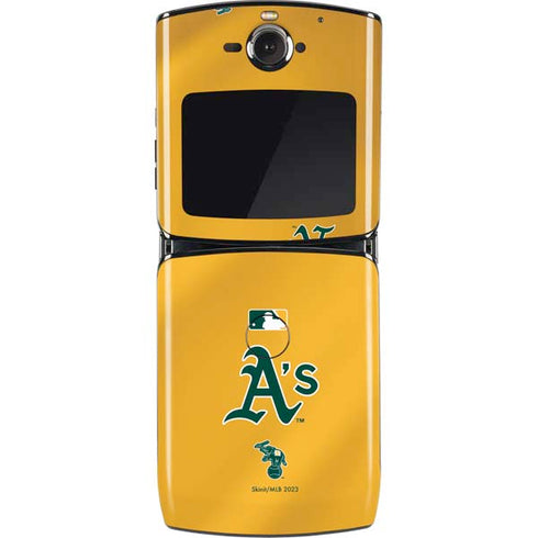 MLB Oakland Athletics Alternate Jersey Motorola RAZR Skin