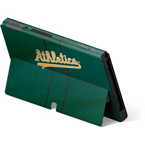 MLB Oakland Athletics Alternate Jersey Nintendo Switch OLED (2021) Skin