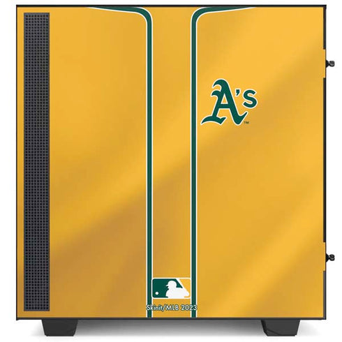 MLB Oakland Athletics Alternate Jersey NZXT H510 Compact ATX Mid-Tower Case Skin