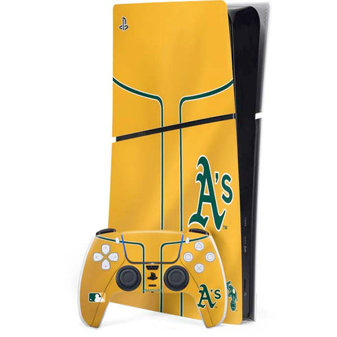 MLB Oakland Athletics Alternate Jersey PS5 Slim Digital Edition Bundle Skin
