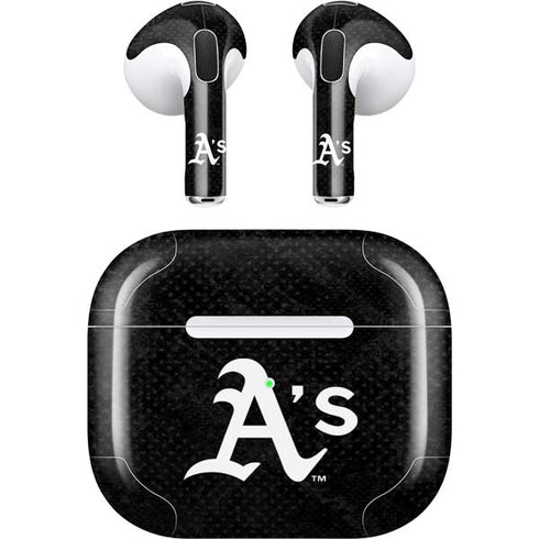 MLB Oakland Athletics Dark Wash Apple AirPods (3rd Gen 2021) Skin
