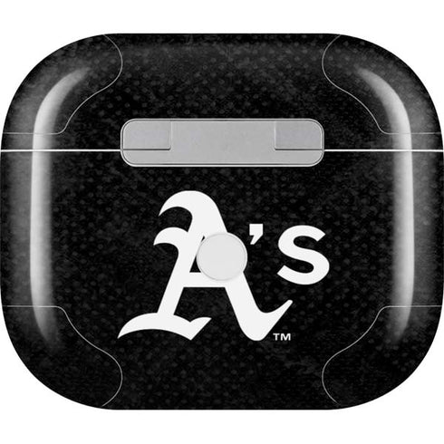 MLB Oakland Athletics Dark Wash Apple AirPods (3rd Gen 2021) Skin