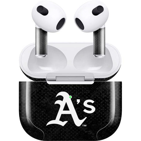 MLB Oakland Athletics Dark Wash Apple AirPods (3rd Gen 2021) Skin