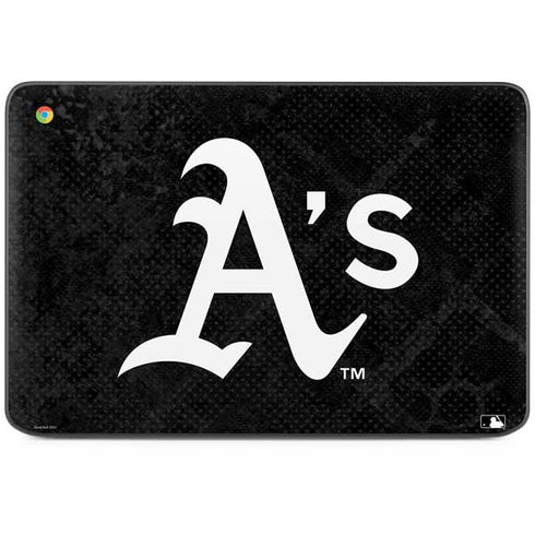 MLB Oakland Athletics Dark Wash HP Chromebook Skin