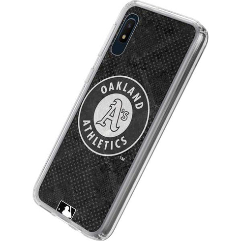 MLB Oakland Athletics Dark Wash Galaxy A10e Clear Case