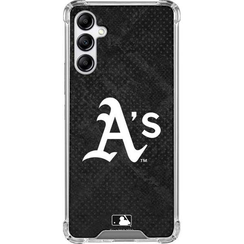MLB Oakland Athletics Dark Wash Galaxy A14 5G Clear Case