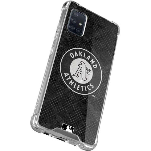 MLB Oakland Athletics Dark Wash Galaxy A51 5G Clear Case