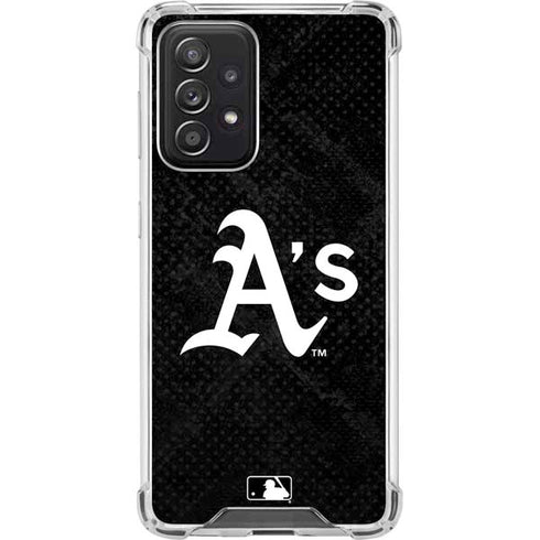 MLB Oakland Athletics Dark Wash Galaxy A52 5G Clear Case