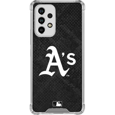 MLB Oakland Athletics Dark Wash Galaxy A53 5G Clear Case