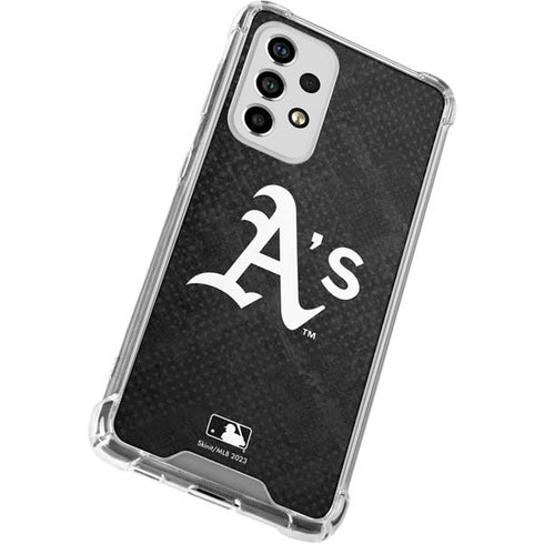 MLB Oakland Athletics Dark Wash Galaxy A53 5G Clear Case