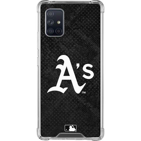 MLB Oakland Athletics Dark Wash Galaxy A71 5G Clear Case