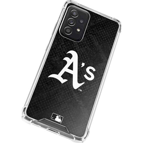 MLB Oakland Athletics Dark Wash Galaxy A72 5G Clear Case