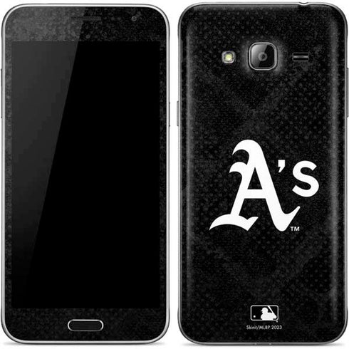 MLB Oakland Athletics Dark Wash Galaxy J3 Skin