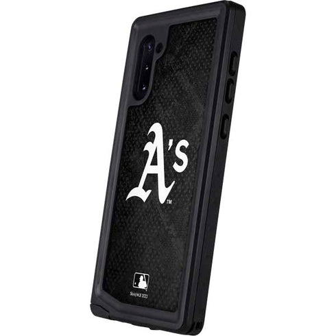 MLB Oakland Athletics Dark Wash Galaxy Note 10 Waterproof Case