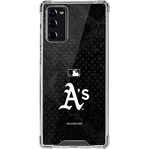 MLB Oakland Athletics Dark Wash Galaxy Note20 5G Clear Case