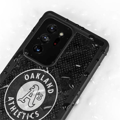 MLB Oakland Athletics Dark Wash Galaxy Note20 Ultra 5G Waterproof Case