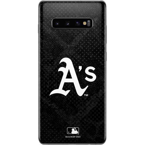 MLB Oakland Athletics Dark Wash Galaxy S10 Plus Skin