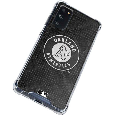 MLB Oakland Athletics Dark Wash Galaxy S20 FE Clear Case