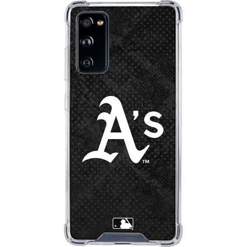 MLB Oakland Athletics Dark Wash Galaxy S20 FE Clear Case
