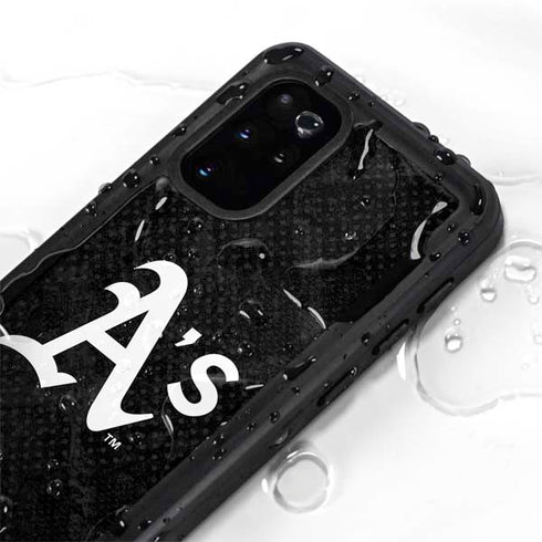 MLB Oakland Athletics Dark Wash Galaxy S20 Plus Waterproof Case