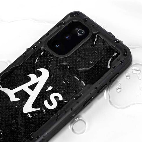 MLB Oakland Athletics Dark Wash Galaxy S20 Waterproof Case