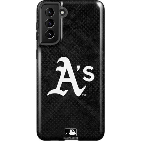 MLB Oakland Athletics Dark Wash Galaxy S21 FE Pro Case
