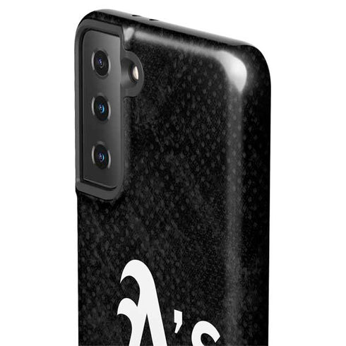 MLB Oakland Athletics Dark Wash Galaxy S21 FE Pro Case