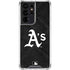 MLB Oakland Athletics Dark Wash Galaxy S21 Ultra 5G Clear Case