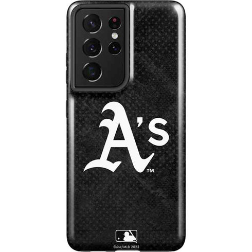 MLB Oakland Athletics Dark Wash Galaxy S21 Ultra 5G Pro Case