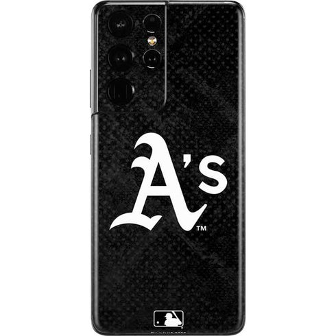 MLB Oakland Athletics Dark Wash Galaxy S21 Ultra 5G Skin