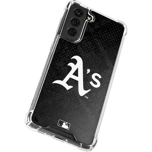 MLB Oakland Athletics Dark Wash Galaxy S22 Clear Case