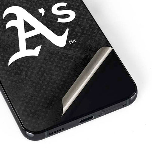 MLB Oakland Athletics Dark Wash Galaxy S22 Skin