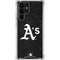 MLB Oakland Athletics Dark Wash Galaxy S22 Ultra Clear Case