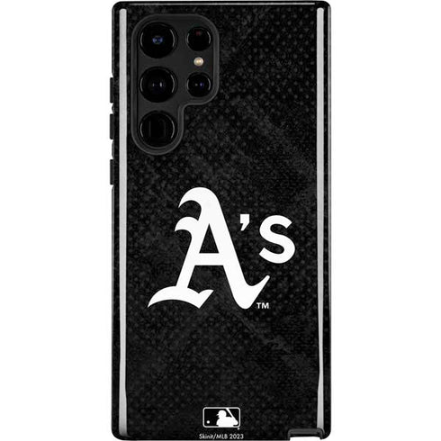 MLB Oakland Athletics Dark Wash Galaxy S22 Ultra Pro Case