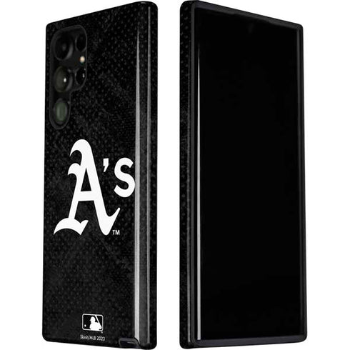 MLB Oakland Athletics Dark Wash Galaxy S22 Ultra Pro Case