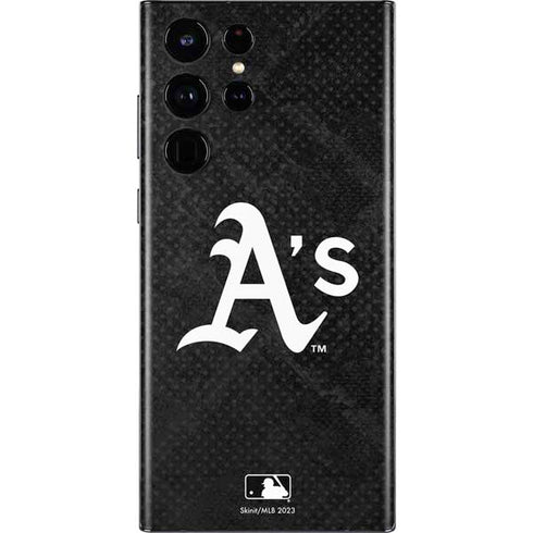 MLB Oakland Athletics Dark Wash Galaxy S22 Ultra Skin