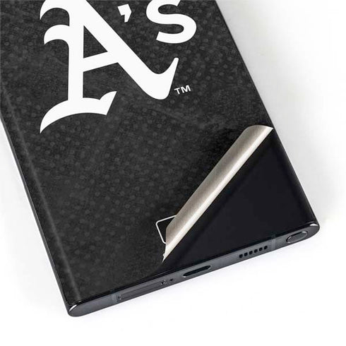 MLB Oakland Athletics Dark Wash Galaxy S22 Ultra Skin