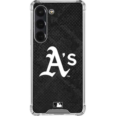 MLB Oakland Athletics Dark Wash Galaxy S23 Clear Case