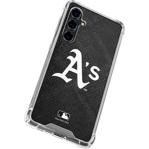 MLB Oakland Athletics Dark Wash Galaxy S23 FE Clear Case