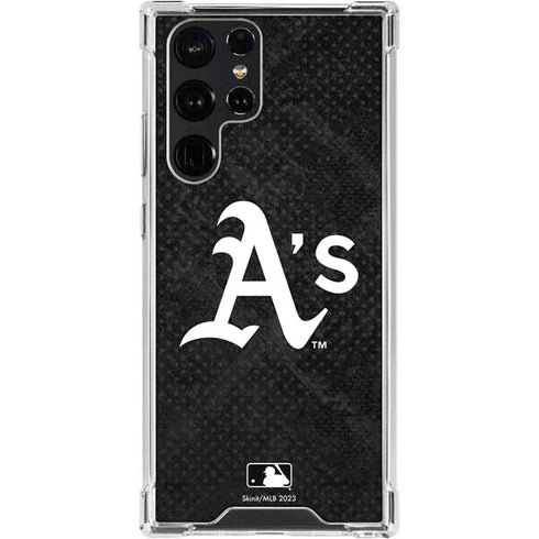MLB Oakland Athletics Dark Wash Galaxy S24 Ultra Clear Case
