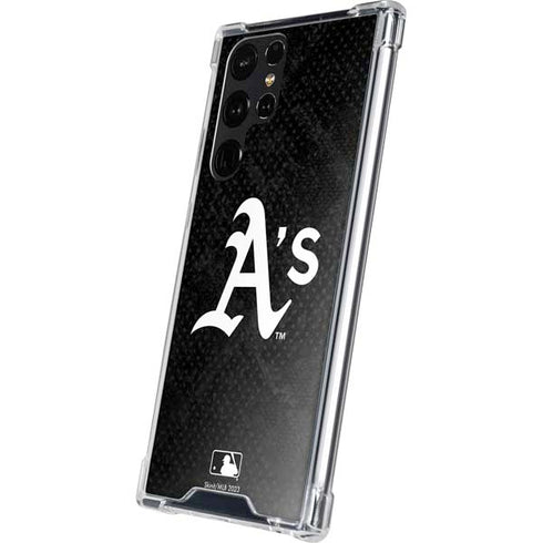 MLB Oakland Athletics Dark Wash Galaxy S24 Ultra Clear Case