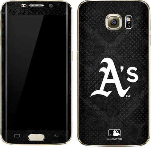 MLB Oakland Athletics Dark Wash Galaxy S7 Edge Skin