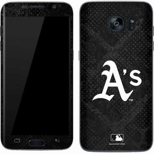 MLB Oakland Athletics Dark Wash Galaxy S7 Skin