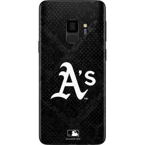 MLB Oakland Athletics Dark Wash Galaxy S9 Skin
