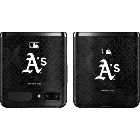 MLB Oakland Athletics Dark Wash Galaxy Z Flip Skin