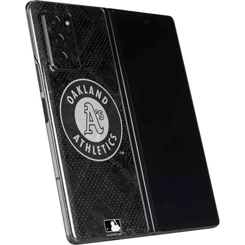 MLB Oakland Athletics Dark Wash Galaxy Z Fold2 5G Skin