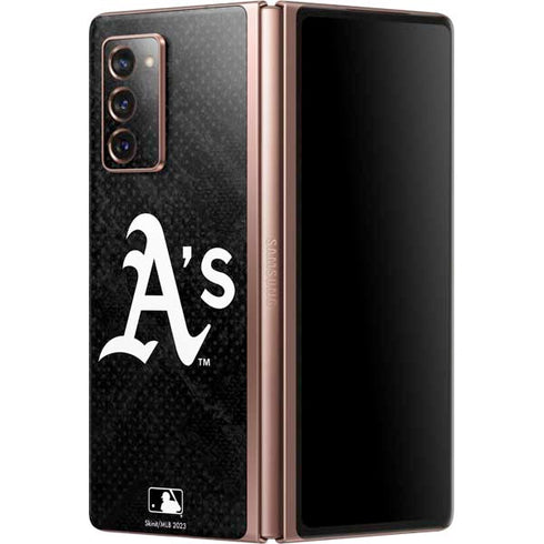 MLB Oakland Athletics Dark Wash Galaxy Z Fold2 5G Skin
