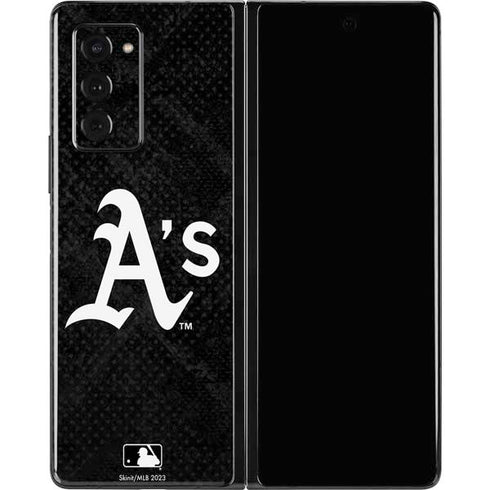 MLB Oakland Athletics Dark Wash Galaxy Z Fold2 5G Skin
