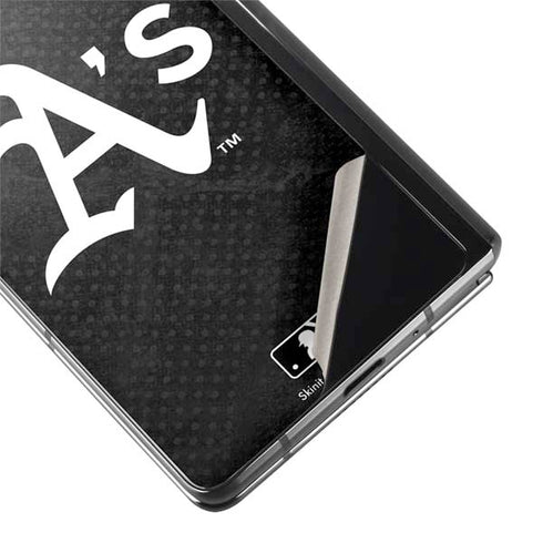 MLB Oakland Athletics Dark Wash Galaxy Z Fold2 5G Skin