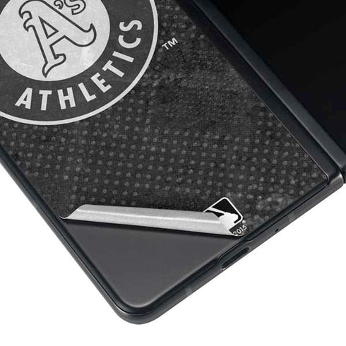 MLB Oakland Athletics Dark Wash Galaxy Z Fold3 5G Skin